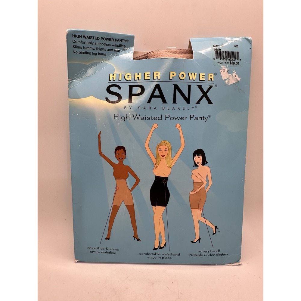 SPANX Higher Power High Waisted Power Panty Bare Size F Shapewear Nude New